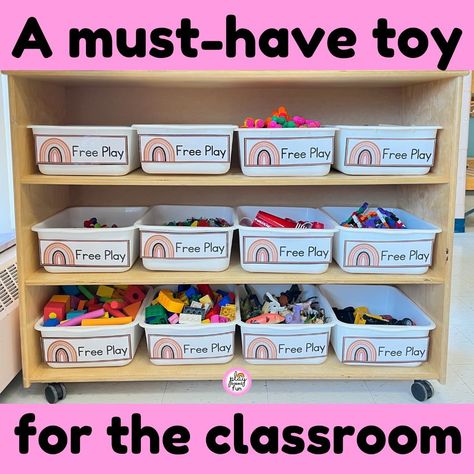 One of the Best Toys for Kindergarten, Preschool and Special Education Classrooms — PLAY BASED FUN Center Ideas Preschool, Best Open Ended Toys, Task Box Ideas, Toys For Kindergarten, Kindergarten Tables, Play Based Classroom, Best Bath Toys, Speech And Language Activities, Stem Bins