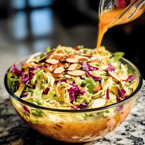 Cranberry Almond Thanksgiving Slaw Recipe Thanksgiving Slaw, Slaw Recipe, Cranberry Almond, Slaw Recipes, Spanish Onion, Green Cabbage, Dried Cranberries, Coleslaw, Gluten Free Vegetarian