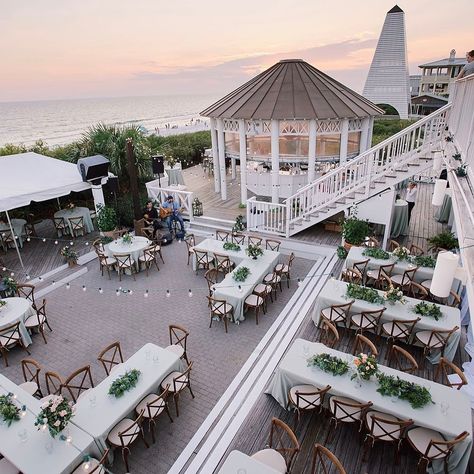 Bud & Alley's Special Events (@budandalleysevents) • Instagram photos and videos Seaside Florida Wedding, Coastal Wedding Venues, Beach House Wedding, Wedding Venues In Florida, 30a Wedding, Hamptons Wedding, Seaside Fl, Pavilion Wedding, Wedding Thanks