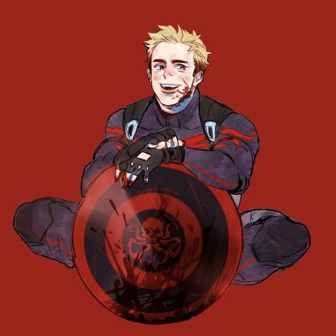 Captain Hydra, Hydra Marvel, Steven Rogers, Marvel Headcanon, Avengers Characters, Bucky And Steve, Marvel Characters Art, Marvel Fan Art, Chris Evans Captain America