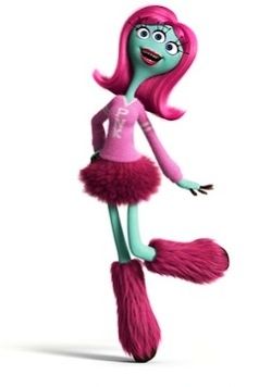 Britney Davis - Pixar Wiki - Disney Pixar Animation Studios Poc Cartoon Characters, Monsters University Characters, Monster University Characters, Art Monsters University, Monsters University Costumes, Monsters Inc Characters, Kappa Sorority, Monsters Inc University, Pixar Animation Studios