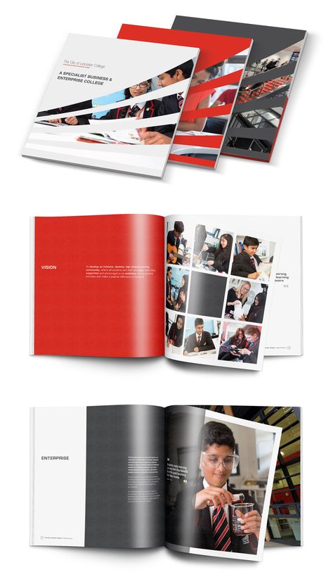 Prospectus Design Layout, College Brochure Design Creative, College Viewbook Design, Booklet Inspiration, College Prospectus Design, Prospectus Design, University Brochure Design, University Prospectus Design, Publication Layout