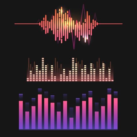 Colorful sound wave equalizer vector des... | Free Vector #Freepik #freevector #sound-bar #music-bar #music-equalizer #music-beats Music Waves, Waves Icon, Wave Illustration, Music Illustration, Sound Wave, Free Vector Illustration, Free Hand Drawing, Hand Drawn Pattern, Equalizer