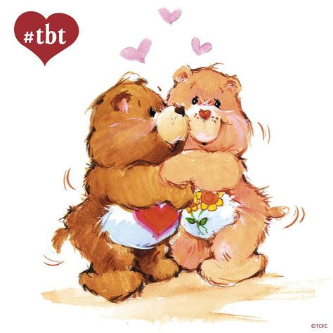 Care Bears: Tenderheart Gives Friend Bear a Hug 80s Cartoon Characters, Tenderheart Bear, Care Bears Vintage, Care Bears Cousins, Bear Photos, Cute Smile, 80s Cartoons, Bear Hug, American Greetings