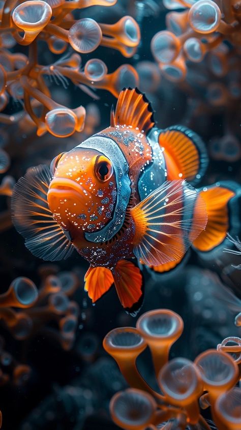 Beautiful Fish Photography, Underwater Photography Animals, Colorful Fish Photography, Colorful Fish Aesthetic, Aquarium Wallpaper, Colourful Fish Photography, Wallpapers Home Screen, Octopus Photography, Ocean Creatures Art