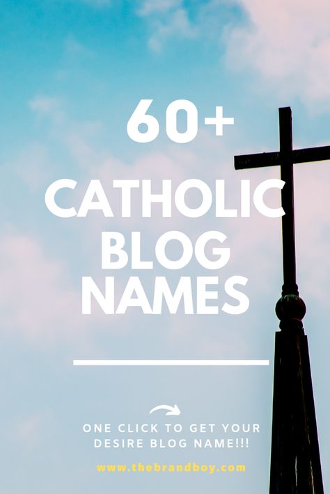 Here are very Best and Memorable catholic blog names ideas for your Next Blog Catholic Names, Womens Group, Creative Names, House Names, Names Ideas, Blog Names, Roman Catholic Church, Roman Catholic, Catholic Church