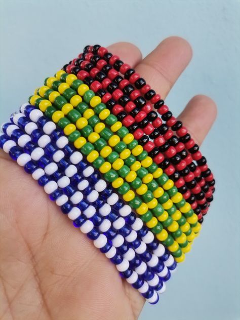 Jamaican Colors, Color Jewelry, Labor, Labour Day, Beaded Jewelry, Beaded Bracelets, Angel, Bracelet, Color