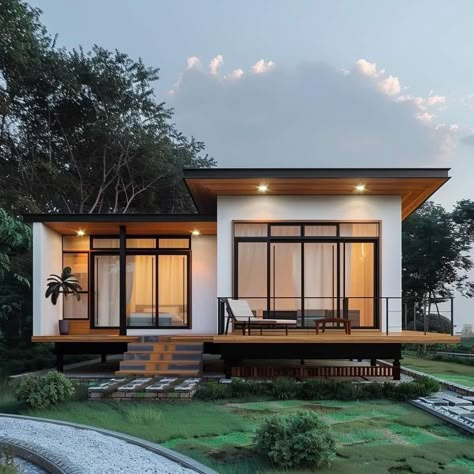 Garden Guest House, Mountain View Resort, Kayu Aesthetic, Houses Styles, Small House Extensions, Sunny House, Small Bedroom Interior, Farm Estate, Earth House