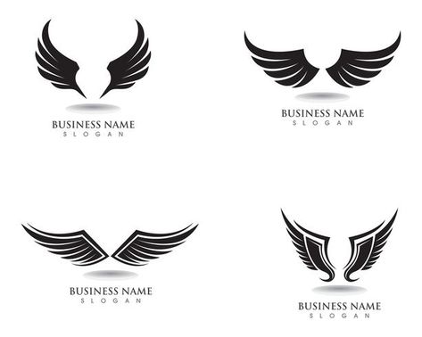 Eagle wing falcon logo and symbols template vector Asa Logo, Logo Barber, Hawk Logo, Falcon Logo, Bird Fashion, Bird Template, Bird Logo Design, Wedding Logo Monogram, Owl Logo