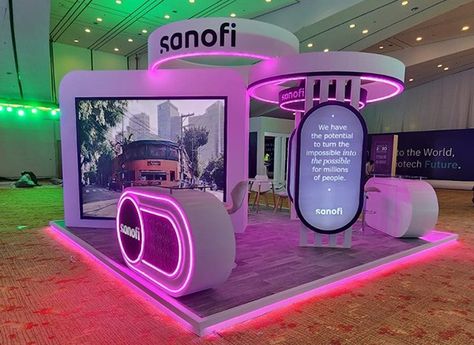 Sanofi Booth 6m x 6m :: Behance Serving Counter Design, Small Exhibition Booth Design, Booth Stand Design, Small Booth Design, Gift Shop Interiors, Architecture Advertising, Small Booth, Event Booth Design, Forest Festival