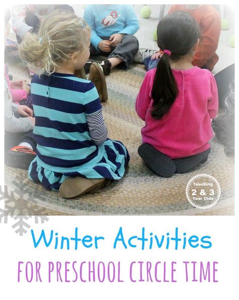 A collection of winter songs, stories, and activities that work well for preschool circle time. Winter Circle Time Activities, Large Group Activities Preschool, Circle Time Activities For Toddlers, Winter Activities For Preschool, Kids Winter Activities, Language Concepts, Assistant Teacher, Winter Unit, January Activities