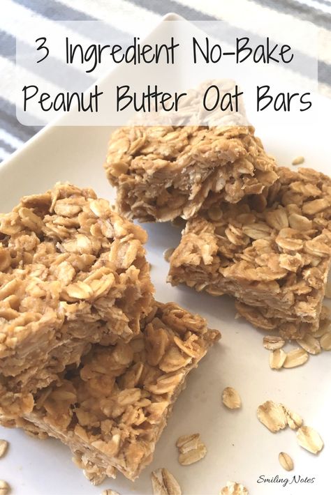 Low Cholesterol Oatmeal Bars, Peanut Butter Oat Bars, Oat Bar Recipes, Peanut Butter Oat, Peanut Butter Oatmeal Bars, No Bake Peanut Butter, Peanut Butter Oats, Peanut Butter No Bake, Peanut Butter Granola