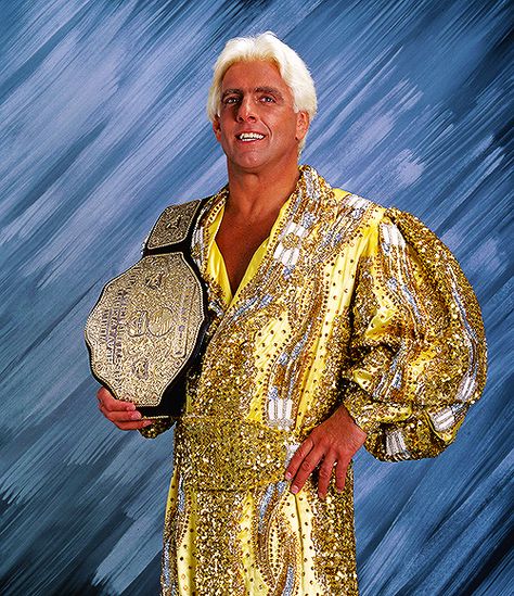 "The Nature Boy" Ric Flair Big Gold Belt, Wrestling Gear, The Undertaker, Ric Flair, Hulk Hogan, Wrestling Superstars, Gold Belt, Gold Belts, Wwe Photos