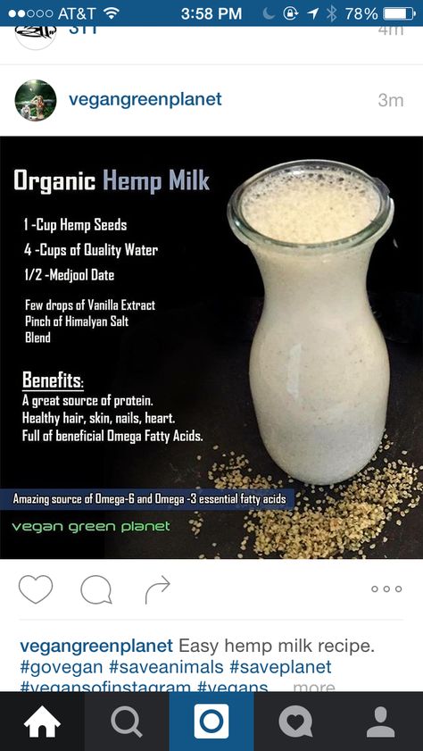 Hemp milk Hemp Milk Benefits, Hemp Seed Milk, Milk Benefits, Hemp Milk, Dr Sebi, Organic Milk, Milk And Cheese, Alkaline Diet, Medjool Dates