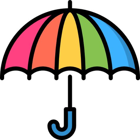 Picture Of Umbrella, Umbrella Clipart, Umbrella Cartoon, Umbrella Drawing, Umbrella Design, Umbrella Art, Red Monochrome, Umbrella Designs, Free Icon