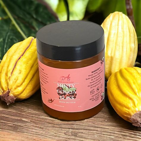 🍫✨ Indulge in the Cozy Magic of Our Minty Cocoa Bliss Body Butter! ✨🍃 Get ready to wrap your skin in a warm embrace this fall and all year round! Our Minty Cocoa Bliss Body Butter is a luxurious blend of nourishing ingredients designed to hydrate, soothe, and pamper your skin. 🍂❤️ 🌟 **Key Ingredients:** - **Mango Butter & Cocoa Butter:** Deeply moisturizing and rich in vitamins, perfect for combating dry skin. - **Babassu Oil:** Lightweight and easily absorbed, leaving your skin feeling sil... Babassu Oil, Spearmint Essential Oil, Arrowroot Powder, Oil Benefits, Mango Butter, Vitamin E Oil, Rosehip Oil, Body Butter, Cocoa Butter