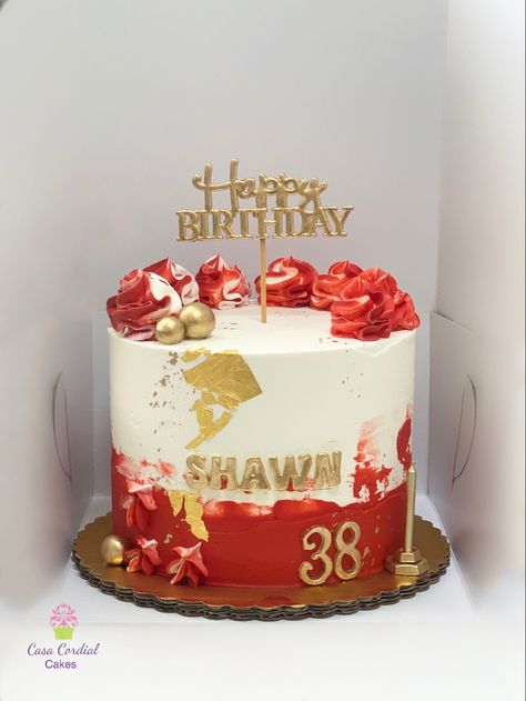 Red And White Birthday Cake For Women, Red Velvet Cake For Men Birthday, Red And White Cake For Men, Red And Gold Graduation Cake, Red And White Cake Design Birthday, Red Cakes For Men, Red Birthday Cake For Women, Red Velvet Birthday Cake For Men, Red Birthday Cake For Men