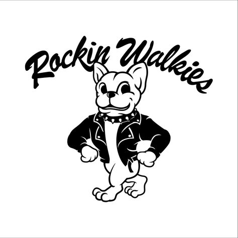 Dog Logo Dog Cartoon Black and White Cartoon Character Rock and Roll Cartoon Vintage Mascot Cartoon Character Click the link for more! Pitbull Cartoon, Frenchie Illustration, White Cartoon Character, Vintage Animal Illustration, Slippery Fish, Cartoon Black And White, Vintage Mascot, Retro Mascot, Dog Mascot