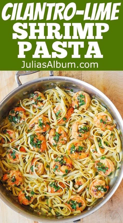 Cilantro Shrimp Pasta, Tequila Lime Shrimp Pasta, Cilantro Lime Shrimp Pasta, Shrimp Pasta Recipes Olive Oil, Mexican Shrimp Pasta, Cilantro Lime Pasta, Shrimp Scampi Pasta Recipes, Shrimp Scampi Pasta, Scampi Pasta