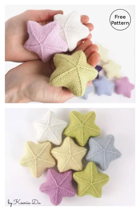 Little Star Ornament Free Knitting Pattern Knit Ornament Pattern, Knitted Star, Knit Star, Cholesterol Lowering, Knitting Patterns Toys, Something Unique, Knitted Flowers, Star Ornament, Beautiful Knitting