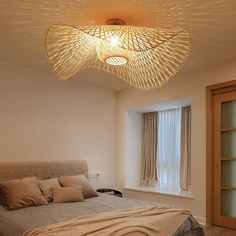 Bamboo Ceiling, Rattan Chandelier, Bamboo Light, Bamboo Lamp, Rattan Lamp, Bamboo Pendant Light, Light Hanging, Rattan Pendant Light, Bedroom Ceiling Light