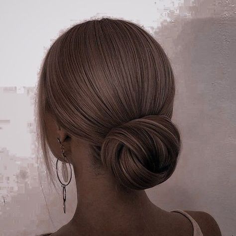 Clean Bridal Updo, Classic Hair Updo, Formal Up Do, Low Wedding Updo, Sleek Bun Wedding Hair, Slick Back Updo, Classic Bun Hairstyles, Bun Hairstyles For Bridesmaids, Clean Updo