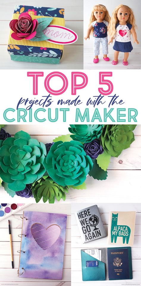 Top 5 Cricut Maker Projects #CricutCreated #CricutMaker #cricut #cricutcrafts #cricutprojects Circuit Maker Projects, Maker 3 Projects, Cricut Maker Projects Ideas, Cricut Maker 3 Projects, Cricut Maker Projects, Paper Circuit, Circuit Maker, Cricut Maker 3, Paper Succulents