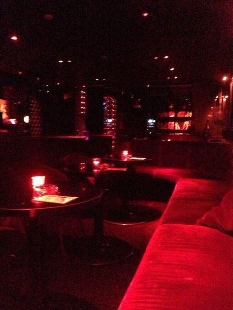 Night Club Aesthetic, Cafe Area, Nightclub Aesthetic, Nightclub Design, I See Red, Clubbing Aesthetic, Bedroom Decor Inspiration, Red Rooms, Red Wallpaper