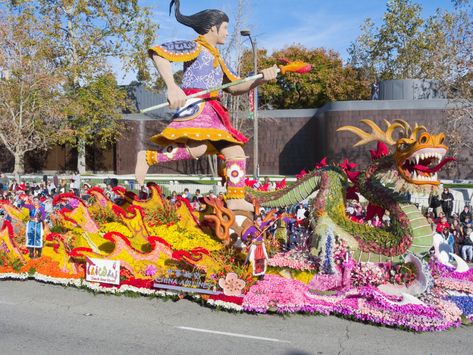 Rose Bowl Parade, Tournament Of Roses Parade, Rose Parade, Parade Float, Pasadena California, Rose Bowl, Theme Parks, January 1, California Usa