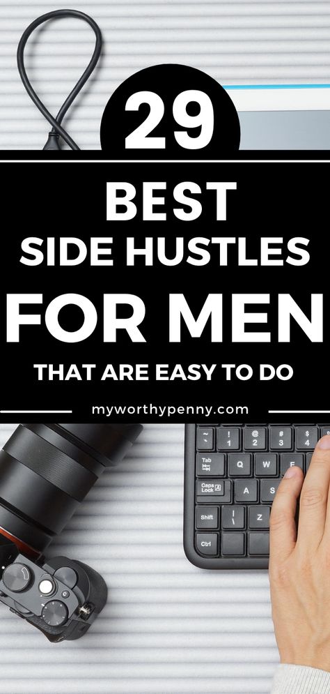 Hustle Ideas Extra Money, Money Making Ideas For Men, Best Side Hustles From Home, Small Business Ideas For Men, Extra Money Ideas, Jobs From Home For Men, Side Hustles For Men, Cool Diy Projects For Men, Business Ideas For Men