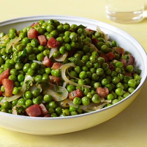 Peas With Pancetta, Peas Pancetta, Peas And Pancetta, Pancetta Recipes, Side Items, Michael Symon, Pea Salad, Pea Recipes, Food Network Magazine