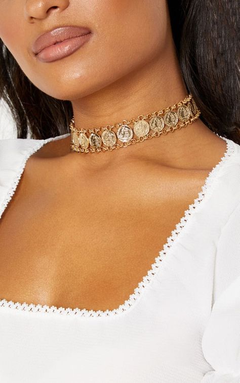 Gold Coin Choker, Coin Choker, Delicate Gold Necklace, Chocker Necklace, Morgan Silver Dollar, Gold Coin, Gold Necklaces, Coin Jewelry, Statement Necklaces