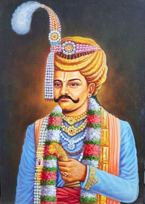 Sri Krishna Devaraya Images, Krishnadevaraya Images, Vijayanagara Empire History, Hindu Kings, Chatrapathi Shivaji, Indian Kings, Vijayanagara Empire, Maharaj Painting, Shivaji Maharaj Painting