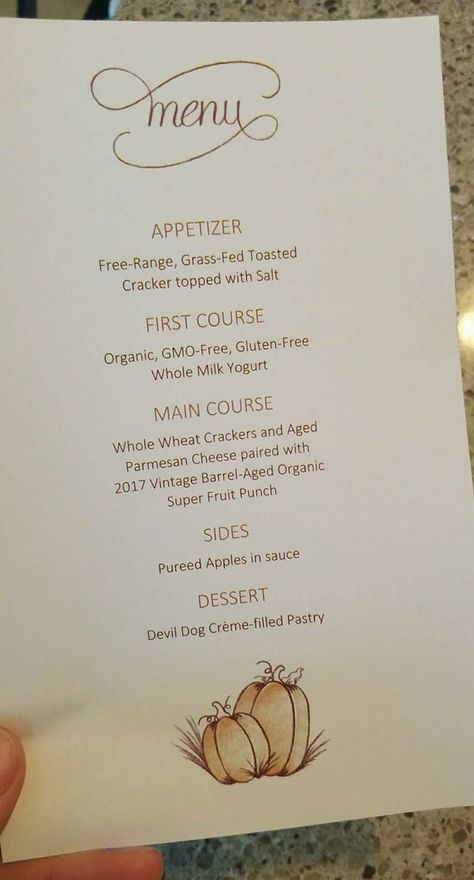 Friend puts fine dining menus in his son's lunch box Fine Dining Courses, Fine Dining Menu, Mistakes Were Made, Dining Menu, Devil Dogs, Cheese Pairings, Odd Stuff, Fist Bump, Vietnamese Food