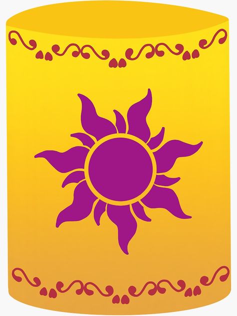 "Tangled Lantern " Sticker for Sale by loriannart | Redbubble Rapunzel Lights Painting, Tangled Classroom Door, Rapunzel Lanterns Drawing, Tangled Lanterns Drawing, Tangle Lanterns, Lantern From Tangled, Tangled Sun Lantern, Lantern Design Drawing, Tangled Rapunzel Lanterns