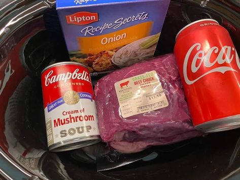 Woman claims bunging a can of Coke and beef in a slow cooker is the key to the perfect roast Coke Roast, British Dinner, Roast Beef Crock Pot Recipes, Can Of Coke, Beef Roast Crock Pot, Perfect Roast Beef, The Best Roast, Best Roast, Pot Roast Crock Pot Recipes