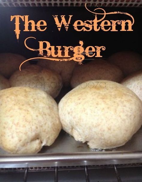 The Western Burger Western Burgers, Burgers Recipes, Large Meals, Bake Ideas, Toaster Oven Recipes, Oven Meals, Grill Press, Cafeteria Food, Food Receipt