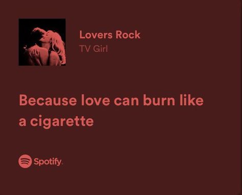 Red Song Lyrics, Americana Coquette, Dark Red Aesthetic, Red Song, Spotify Aesthetic, Red Quotes, Lovers Rock, Tv Girl, Rock Songs