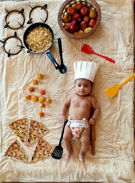 4 Month Baby Photoshoot, Month Baby Photoshoot Ideas, Baby Photoshoot Ideas At Home, Baby Fashion Girl Newborn, Photoshoot Ideas At Home, Baby Photoshoot Ideas, Baby Photography Poses, 4 Month Baby, Baby Boy Decorations