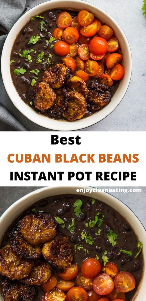 Pollo Tropical Black Beans Recipe, Instapot Black Beans, Recipes Using Black Beans, Air Fryer Recipes Sweet, Cuban Black Beans Recipe, Cuban Meals, Easy Black Beans, Instant Pot Beans Recipe, Potato Side Dish Recipes