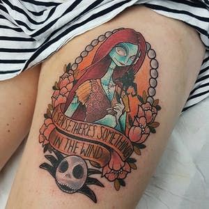 Jack And Sally Tattoos, Jack And Sally Tattoo, Sally Tattoo, Disney Couple Tattoos, Jack Skellington Tattoo, Couple Tat, Tim Burton Tattoo, Cupcake Tattoos, Jack Y Sally