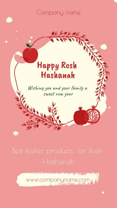 Use this Rosh Hashanah template to promote your products. Customize it easily! Discover more templates in VistaCreate. Rosh Hashanah Greetings, Happy Rosh Hashanah, Kosher Food, Kosher Recipes, Rosh Hashanah, Instagram Story Template, Story Template, Are You Happy, Instagram Story