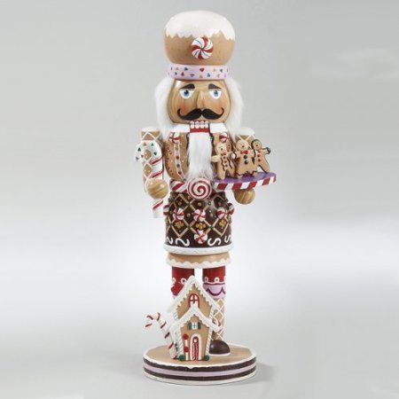 Gingerbread Kisses Chef with Cookies Decorative Wooden Christmas Nutcracker... cute for the Kitchen Gingerbread Nutcracker, Nutcracker Ballet, Christmas Central, Kurt Adler, Peppermint Candy, Wooden Christmas, Nutcracker Christmas, Holiday Wishes, Christmas Gingerbread