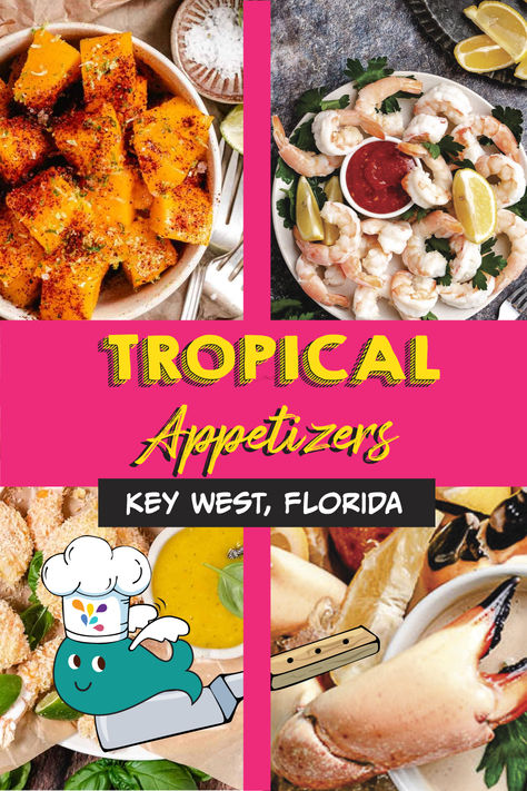 tropical foods from Florida Carribean Appetizers Party Ideas, Carribean Appetizers, Caribbean Appetizer Recipes, Caribbean Appetizers, Tropical Hors D’oeuvres, Tropical Appetizers, Southern Appetizers, Yellowfin Tuna, Tropical Food