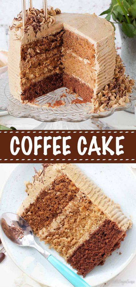 Cappuccino Birthday Cake, Coffee Flavor Cake Recipes, 4 Inch Birthday Cake Ideas, Coffee Flavoured Cake Recipes, Easy Mocha Cake, Coffee Cake Flavors, Latte Cake Recipes, Moka Cake Recipe, Sponge Cake Flavours