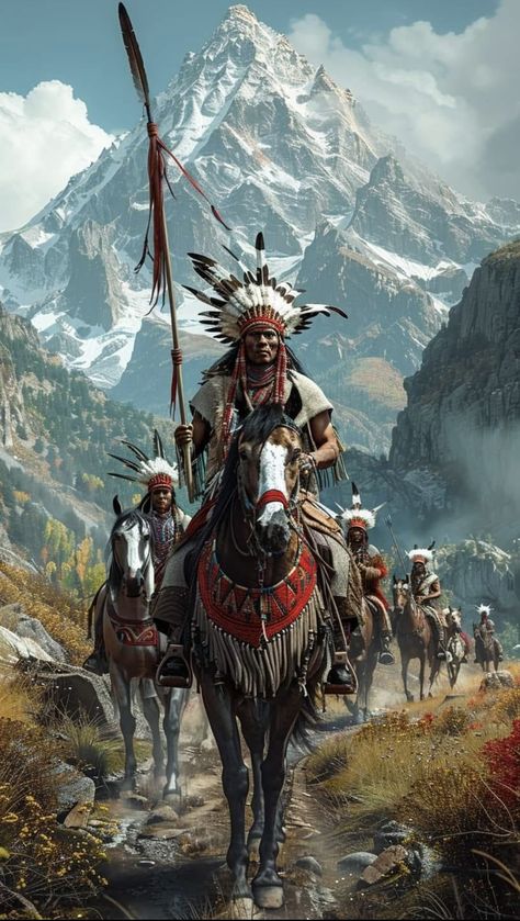 Native Wallpaper, Indian On Horse, American Indian Artwork, Apache Indian, Aesthetic Blackpink, Indian Artwork, Native American Paintings, Western Artwork, Native American Warrior