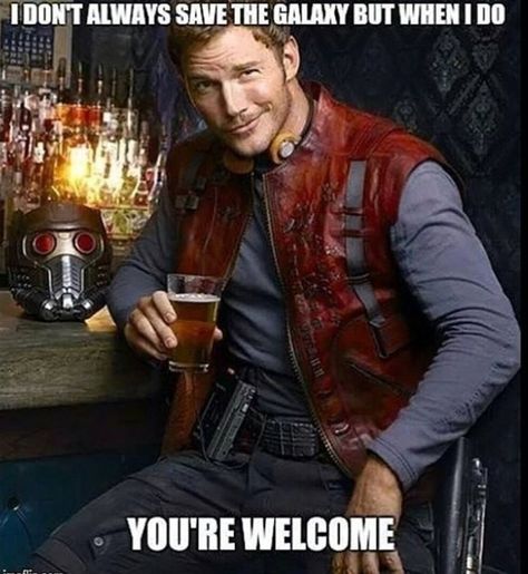 Star Lord meme - Chris Pratt Hooked On A Feeling, Dc Memes, Dc Movies, James Mcavoy, Chris Pratt, Jeremy Renner, Star Lord, The Guardians, Michael Fassbender