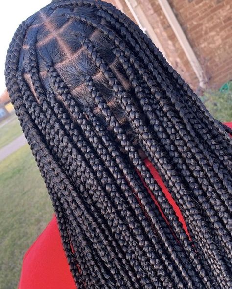 Calf Length Knotless Braids, Braids In Front Knotless In Back, Knotless Box Braids Medium Mid Length, Medium Part Knotless Braids, Smeduiem Knotless Braids, Medium Knotless Box Braids Long, Medium Long Knotless Braids, Braids Styles 2023, Medium Long Knotless