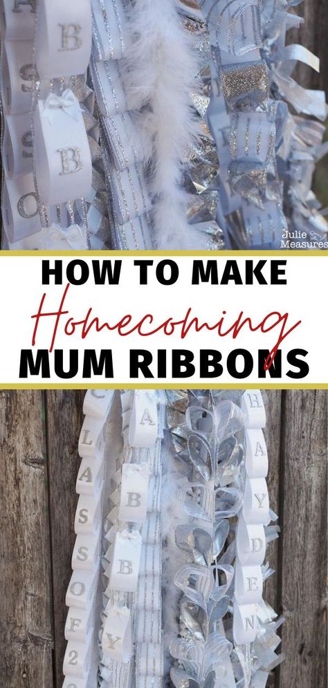 Kickoff to Homecoming! Be ready with these tips and tricks for making your own DIY Homecoming Mum.#homecoming #mum #diymum #homecomingmum #texas #football #diy #craft How To Homecoming Mum, Making A Mum For Homecoming, Homecoming Mum Ribbons Diy, Easy Homecoming Mum Braids, Mum Diy Homecoming, Homecoming Mum Chains Diy, Mum Tutorial Homecoming, Texas Homecoming Mums Diy, Double Mum Homecoming