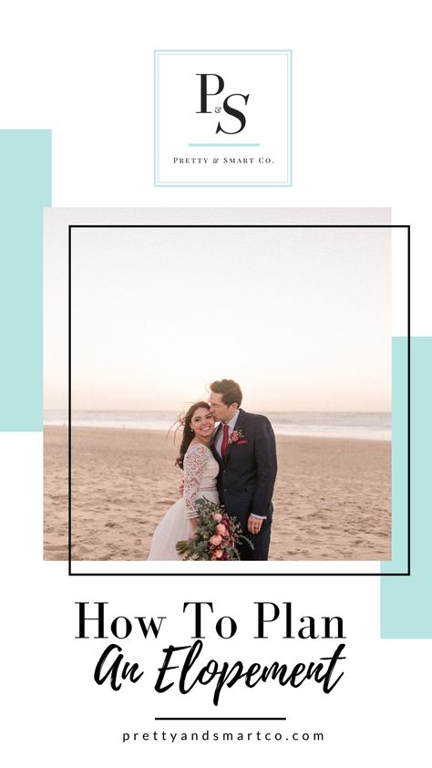 #PrettyandSmart Beach Elopement Ceremony Set Up, Beach Elopement Ceremony, Planning An Elopement, We Eloped, Boho Wedding Theme, Sunset On The Beach, Elopement Planning, Intimate Ceremony, Elopement Ceremony